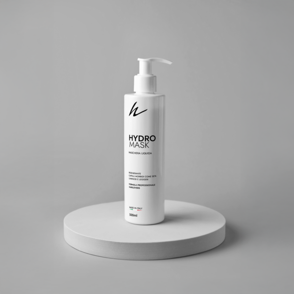 Hydro Mask Hairlovers, maschera liquida professionale per capelli setosi, luminosi e leggeri, trattamento rigenerante con proteine della seta.